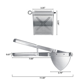 Sopito Potato Ricer with lifetime guarantee for lasting kitchen use.