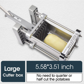 Sopito professional potato cutter 3/8-inch blade creating consistent sticks