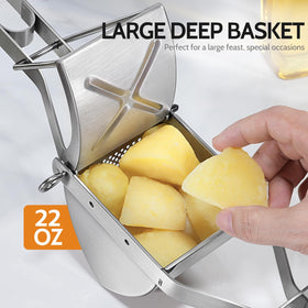 Sopito stainless steel potato ricer resists rust and stains for lasting use.