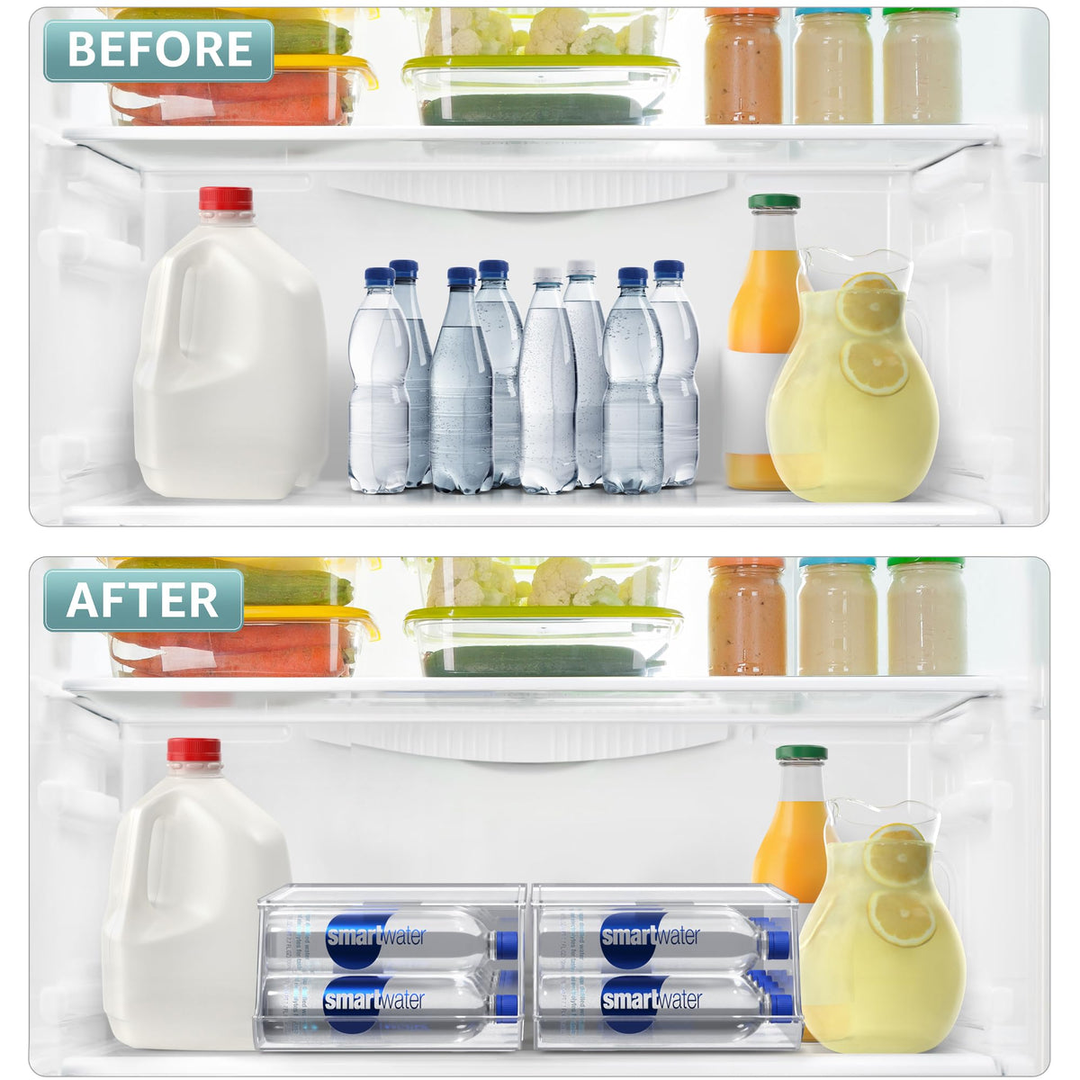Sorbus two-pack provides extra storage to keep beverages organized for busy families