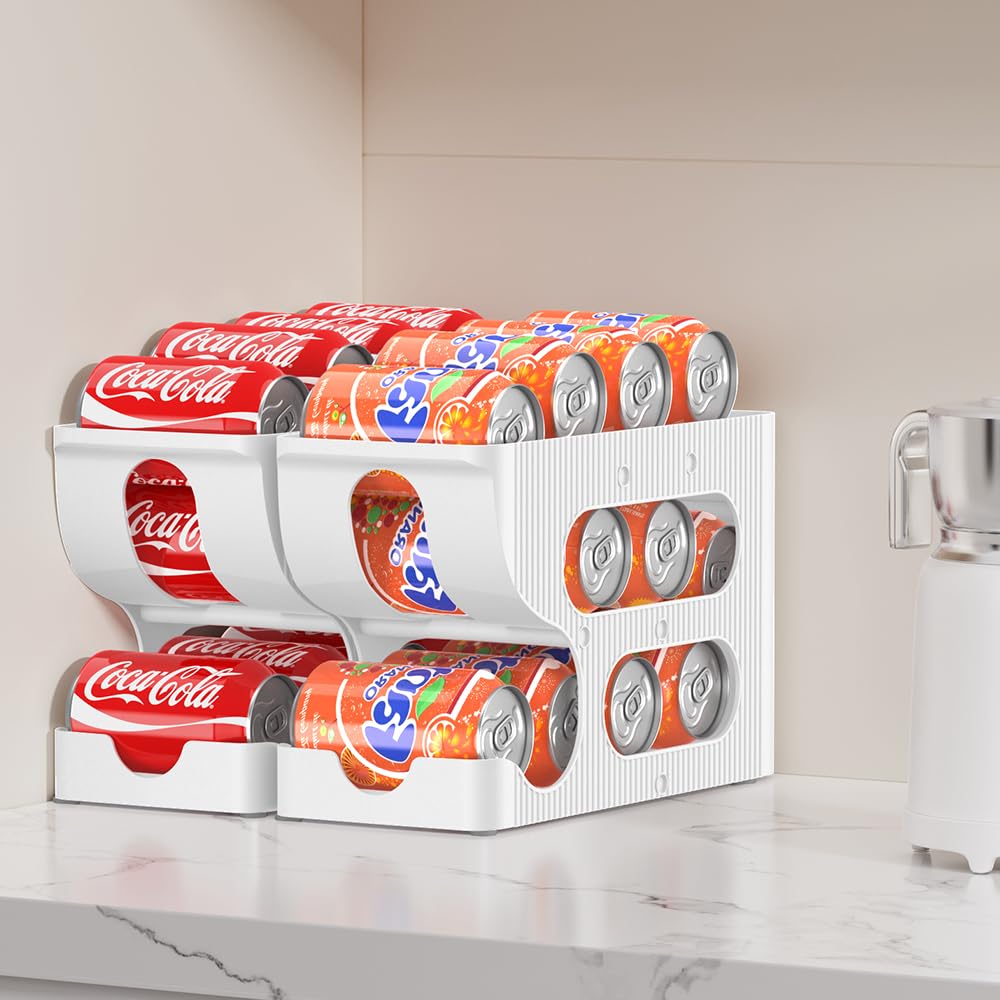 Sotfamily FIFO organizer for pantry-wide applications keeps beverages accessible