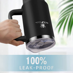 Soufull 40 oz tumbler double-wall insulation keeps drinks cold longer.
