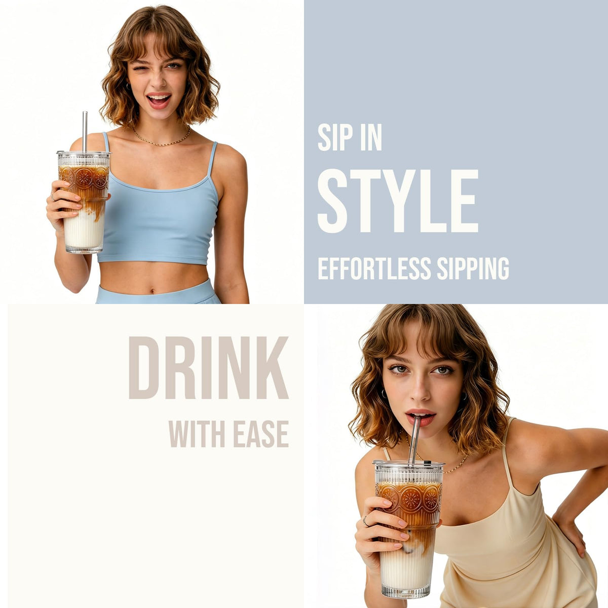 SoulTimes eco-friendly reusable glass helps reduce plastic waste.