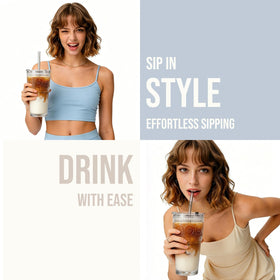 SoulTimes eco-friendly reusable glass helps reduce plastic waste.