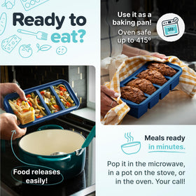 Souper Cubes are dishwasher-safe, simplifying cleanup after batch freezing.