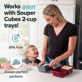 Souper Cubes Stoneware 2.0 oven-safe dish up to 450 F.