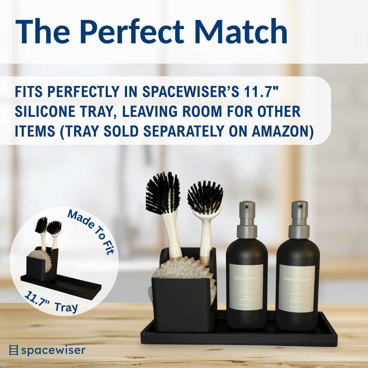 Spacewiser TidyNook dishwasher-safe silicone cleans quickly with minimal maintenance