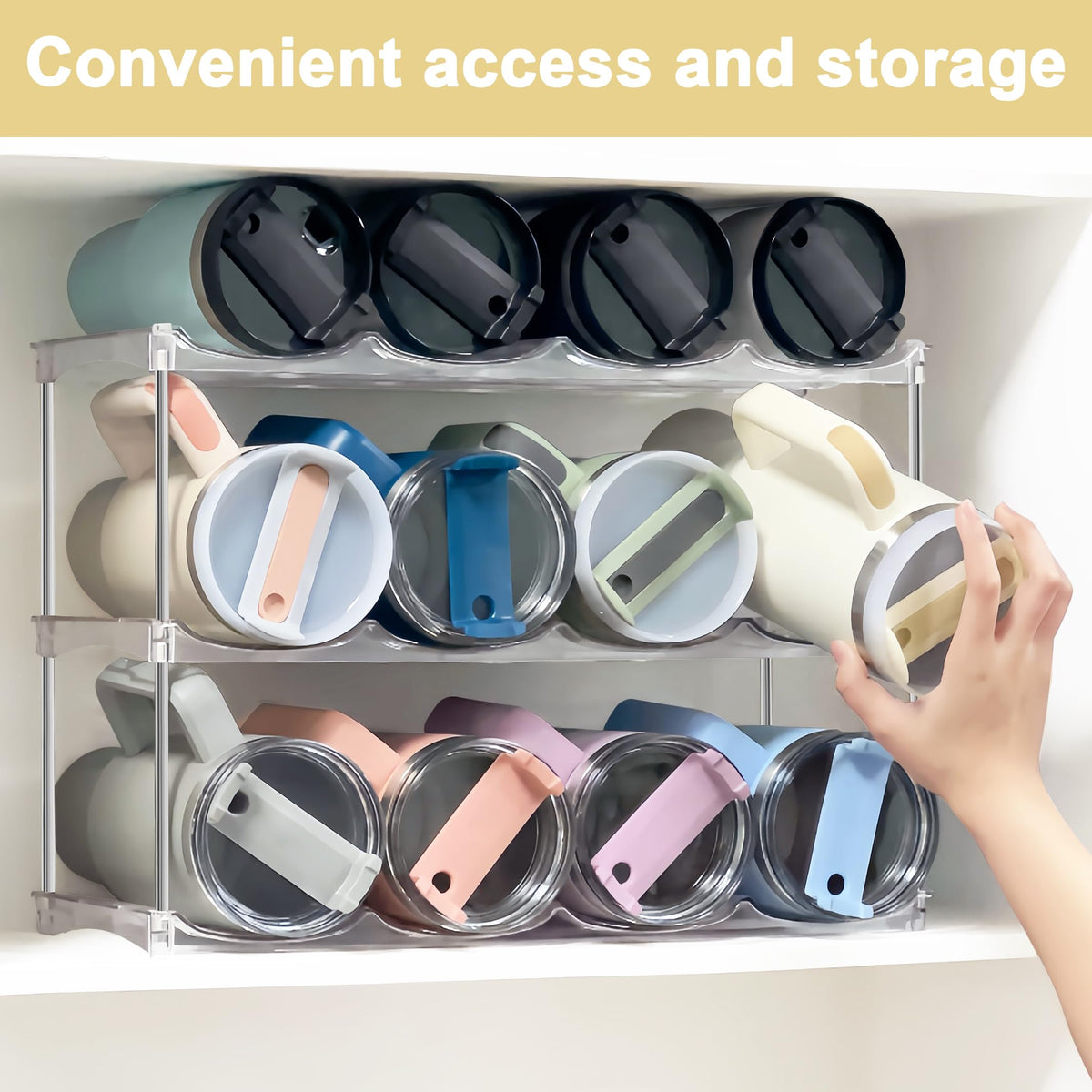 Spaclear BPA-free fridge-safe plastic ideal for chilled beverages.