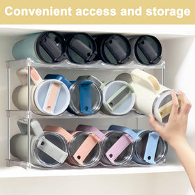 Spaclear BPA-free fridge-safe design keeps drinks cool in pantry.