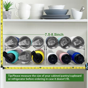 Spaclear patented storage design helps maximize vertical space in cabinets.