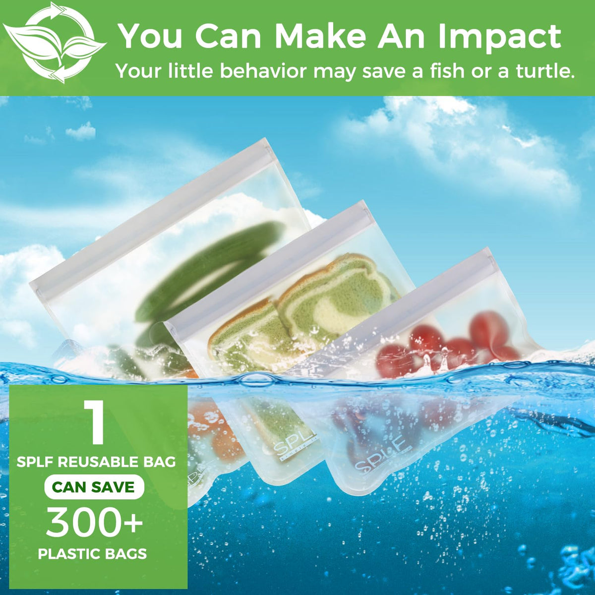 SPLF eco-friendly kitchen solution for organizing fridge and pantry.