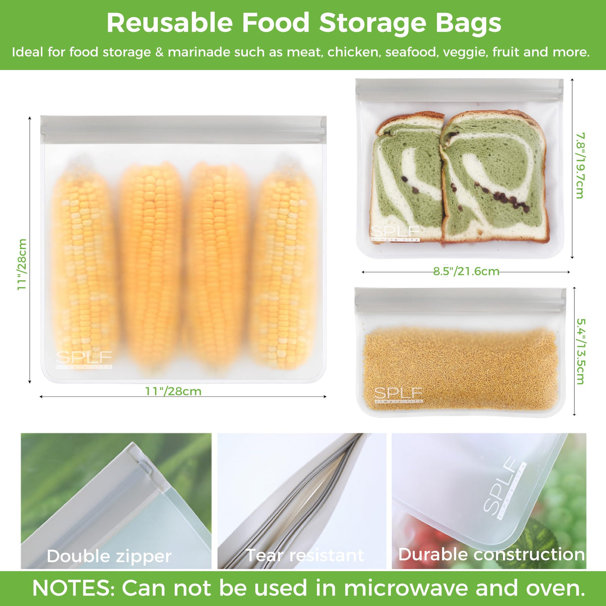 SPLF snack bags versatile for on-the-go snacks.