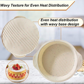 Spmarkt oven-safe silicone guard withstands up to 446°F for safe handling.