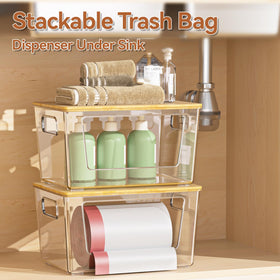 Spospo stackable design shown from top for efficient vertical storage.