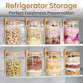Spreccio compact 22 oz jar fits neatly in cabinets and on counters