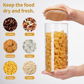 Spreccio eco-friendly bamboo lids add natural style while keeping contents fresh