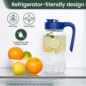 Spreccio pitcher wide-mouth opening ideal for ice, fruit, and herbs.
