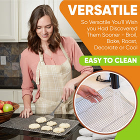 Spring Chef stainless steel construction resists rust and warping for long-lasting use