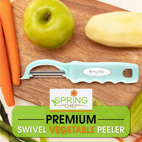 Spring Chef ergonomic lightweight design reduces hand fatigue.