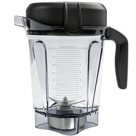 Sqalvox 64oz low-profile blender pitcher under cabinet for easy storage.