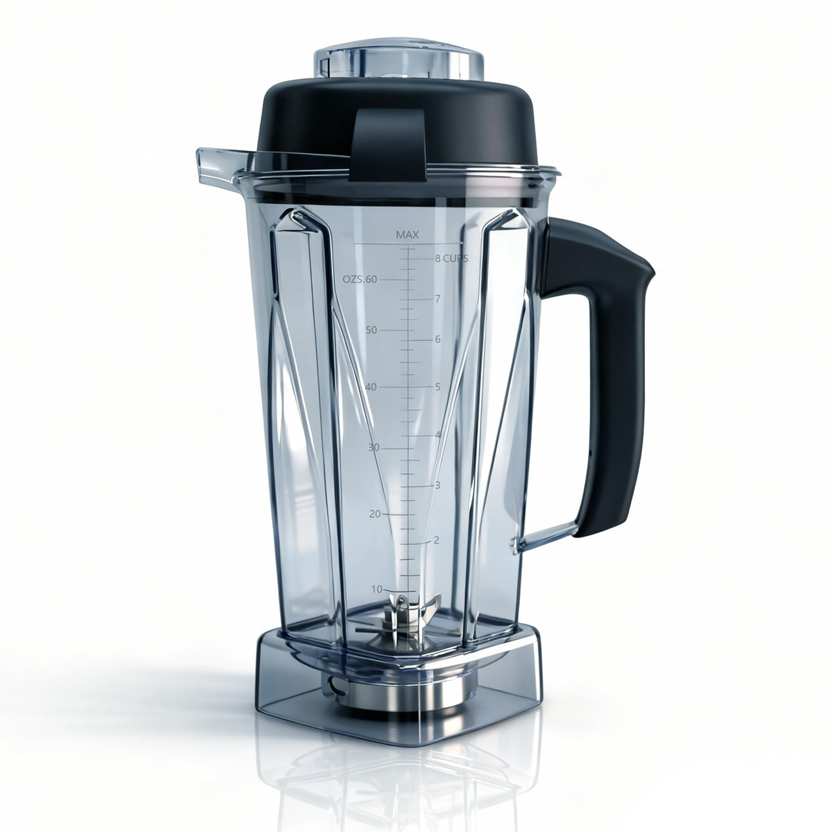 Sqalvox blender pitcher 64oz capacity ideal for family-sized smoothies and soups.