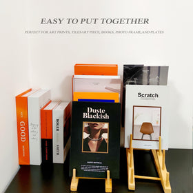 SRYESA multi-purpose display for plates, books, and art.