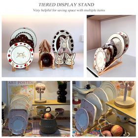 SRYESA wooden display rack for craft shows adds clarity to product presentation.