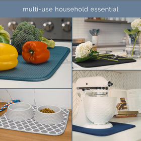 S&T INC mat is machine washable for easy kitchen organization
