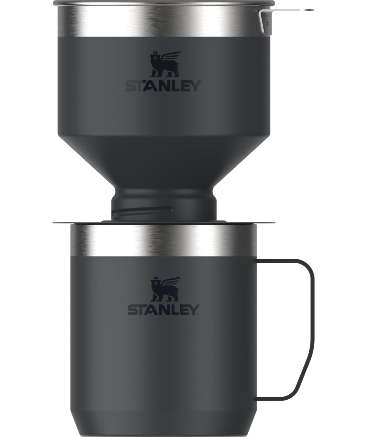 Stanley Perfect Brew Pour-Over Set with lid for precise brewing on the go.