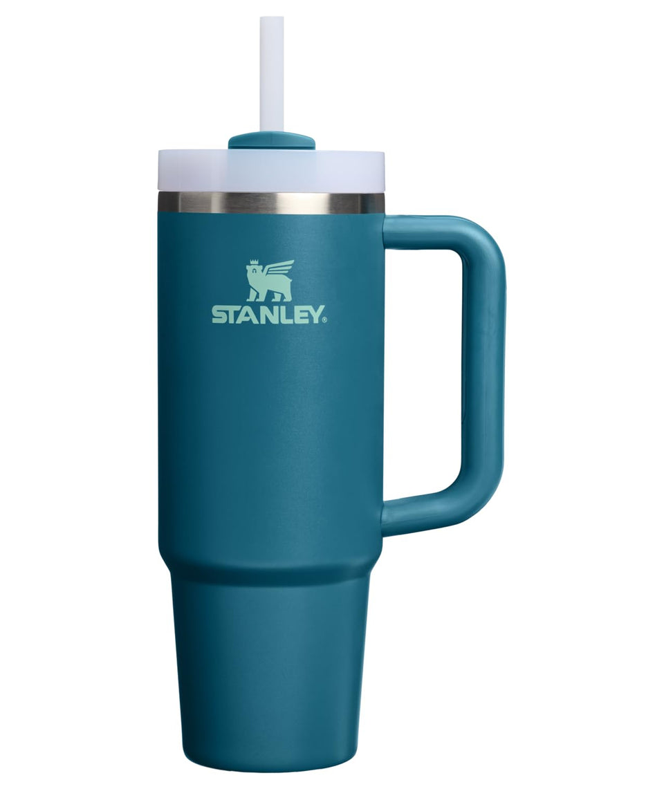 STANLEY Quencher H2.0 30 oz tumbler with FlowState lid in coastal teal keeps drinks cold on the go