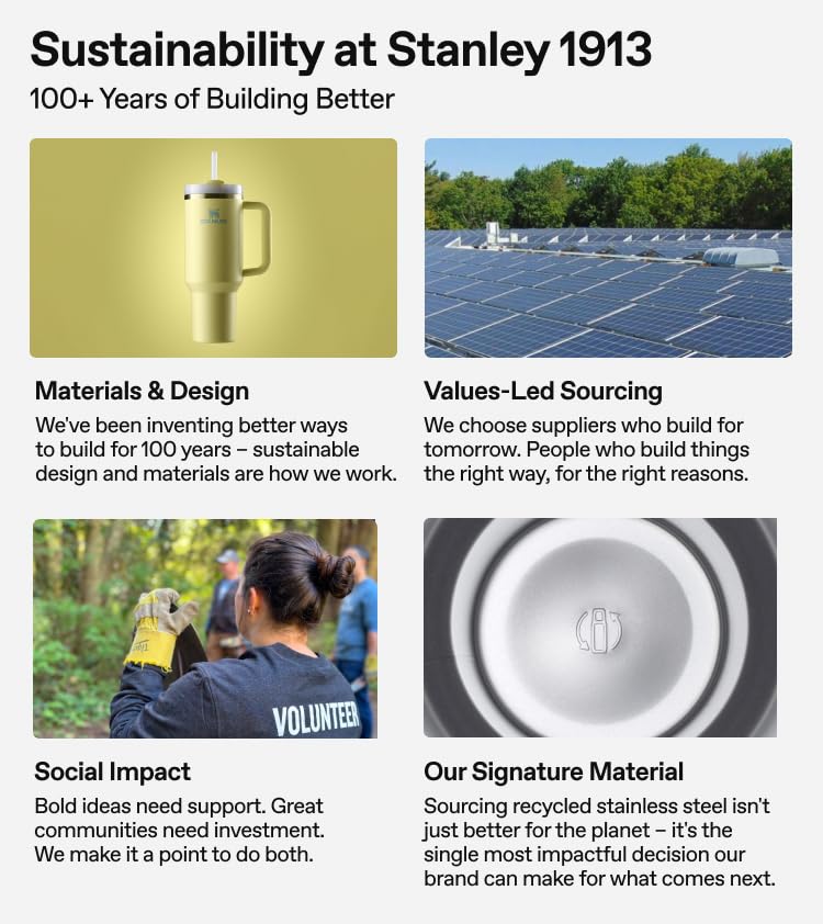 Lifetime warranty highlights STANLEY’s durable, long-term craftsmanship.