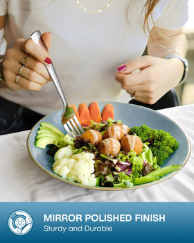 Stapava 40-piece salad forks image demonstrates versatile place setting for guests.