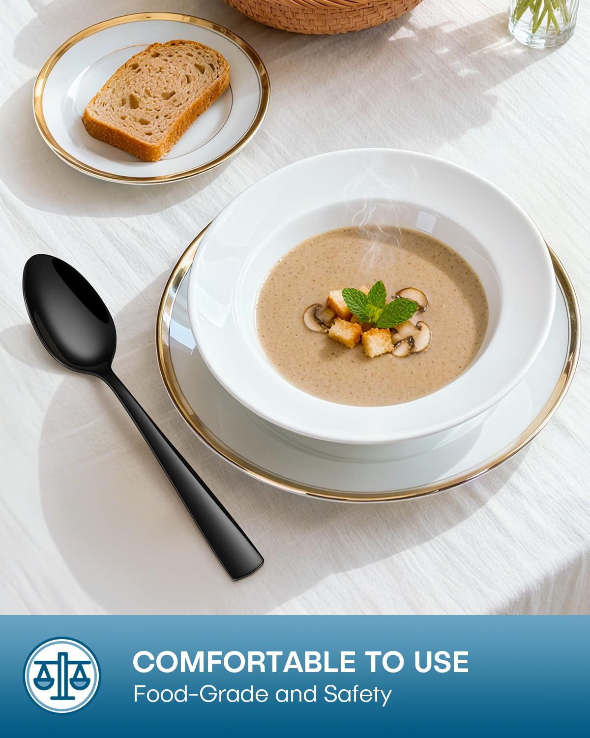 Stapava teaspoons perfect for coffee, tea, and desserts.