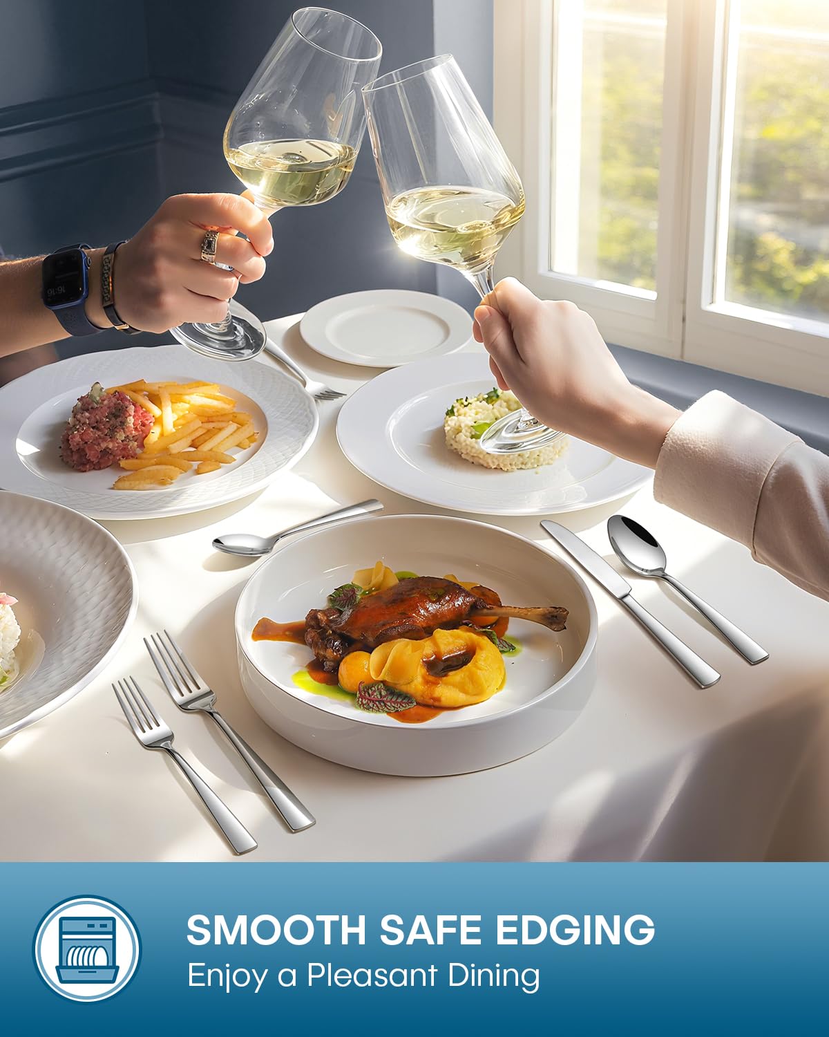 Stapava dishwasher-safe flatware supports easy cleanup after meals.