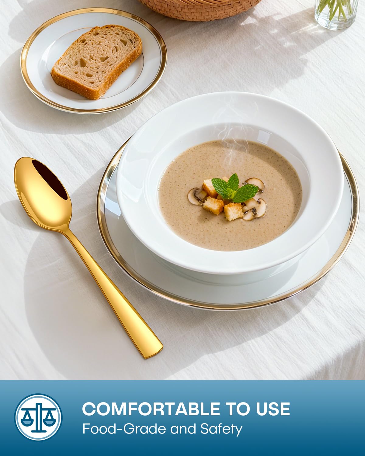 Stapava salad fork on table adds an elegant touch to everyday meals
