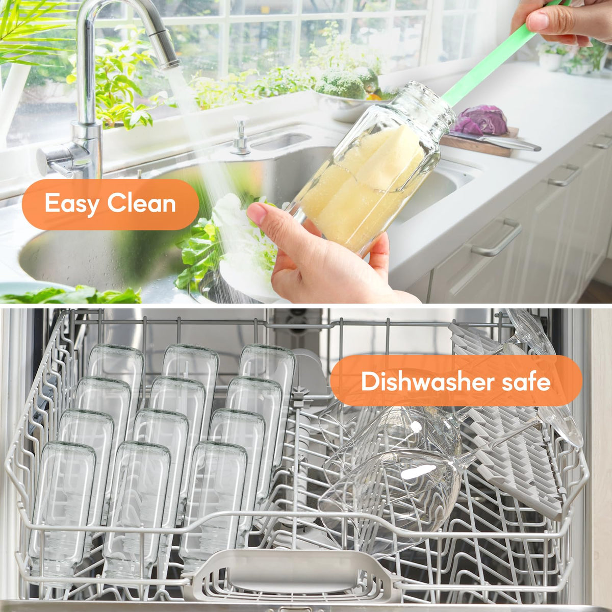 STARSIDE dishwasher-safe bottles simplify top-rack cleaning after juicing experiments