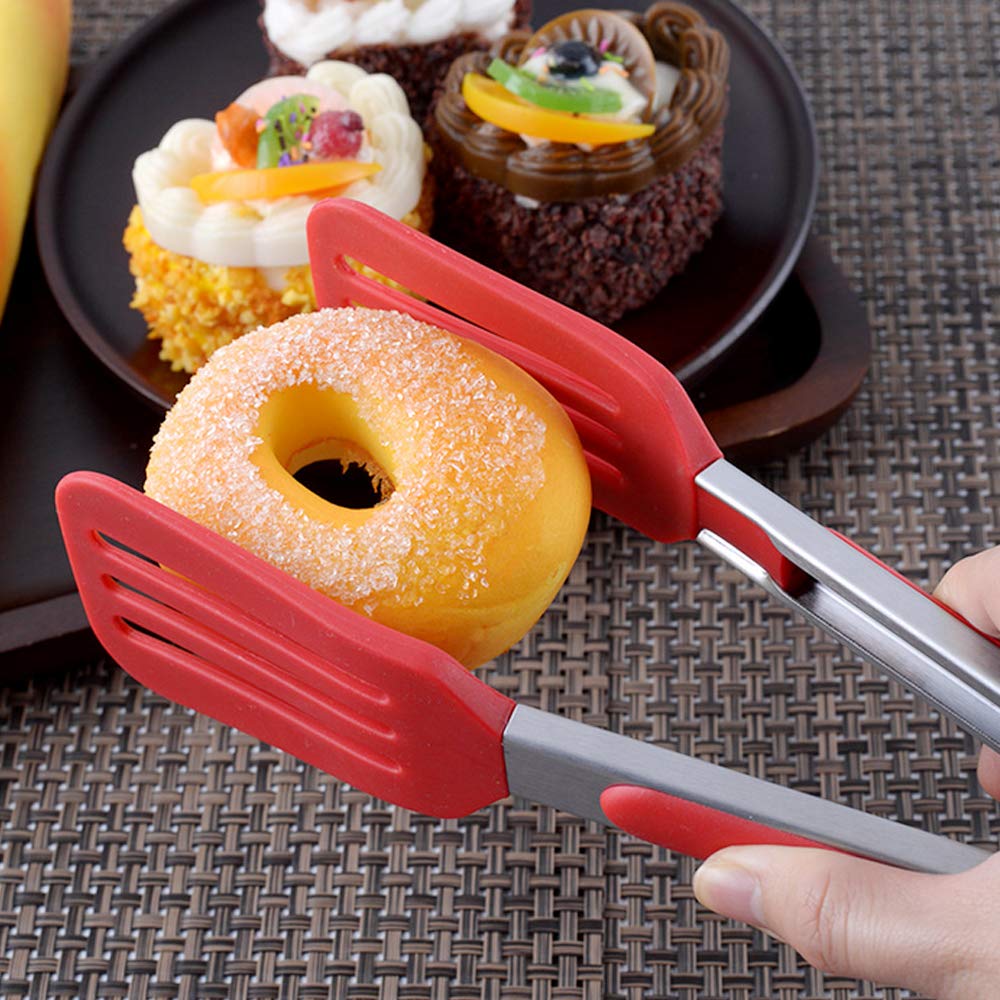 Staruby nonstick-safe tongs protect cookware and prevent sticking.