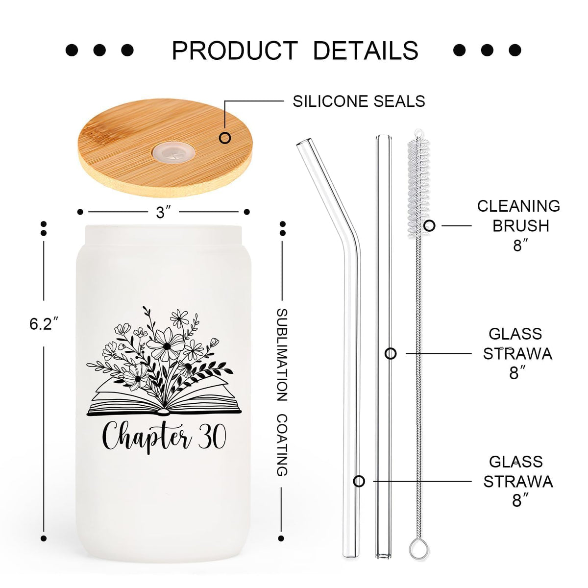 SteadStyle 16oz glass tumbler capacity for generous servings