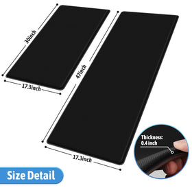 StepLively anti-slip mat back view showing textured surface and secure grip on smooth floors.
