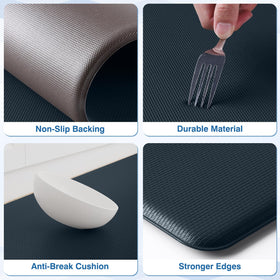 StepRite Kitchen Mats are waterproof and easy to wipe clean from spills.