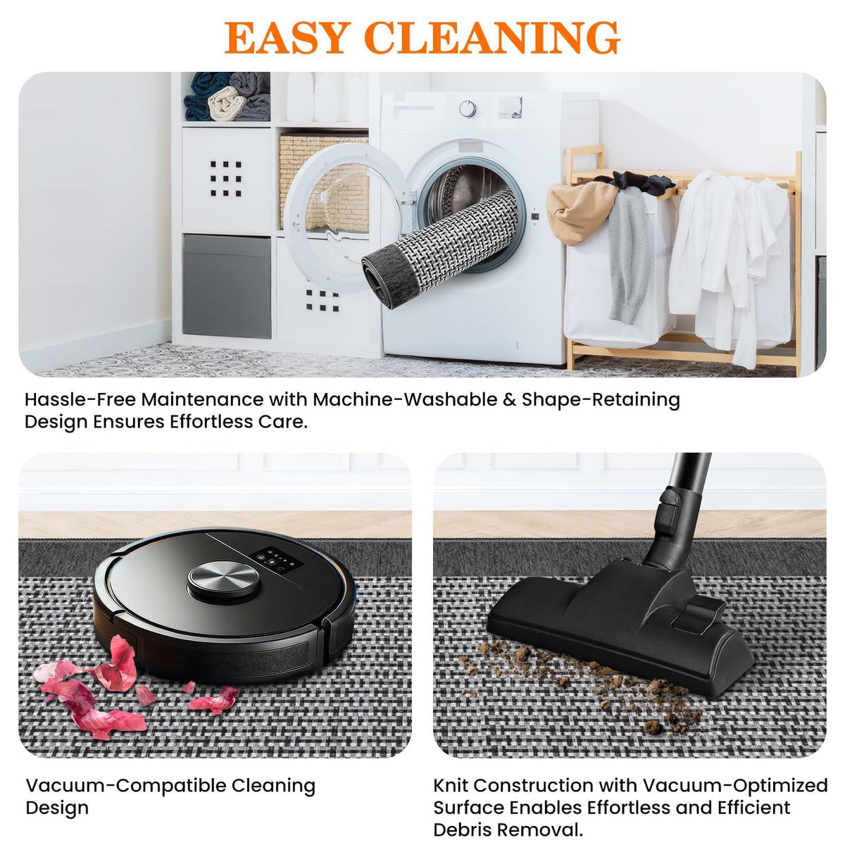 StepRite Kitchen Rug floor protection reduces scuffs in high-traffic areas.