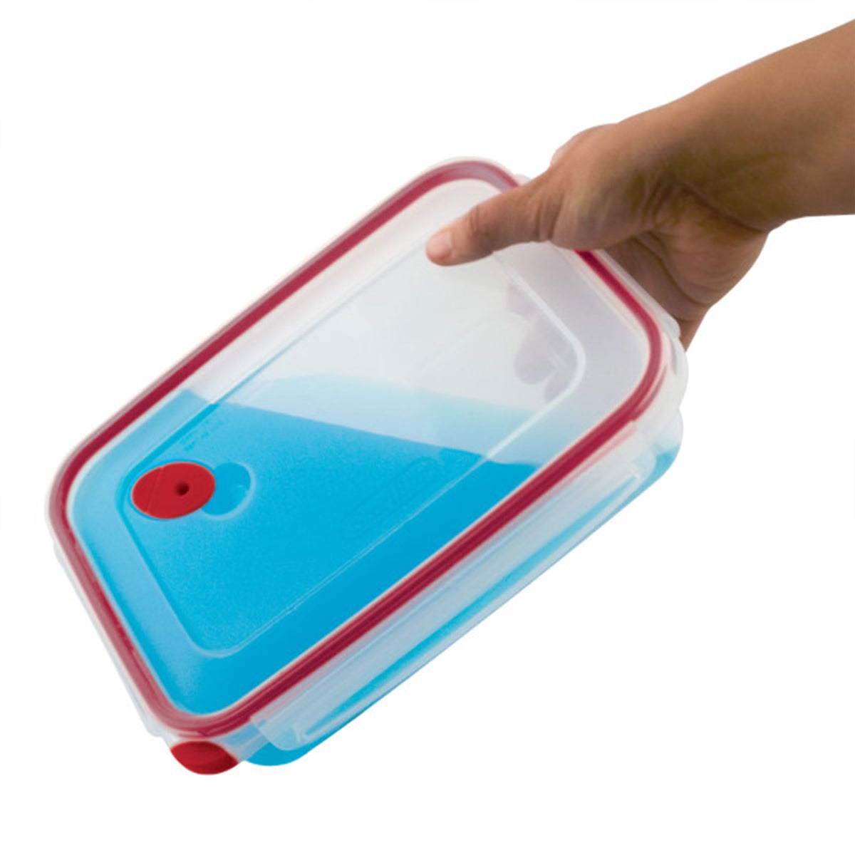 16-Cup rectangular container ideal for leftovers and meal prep.