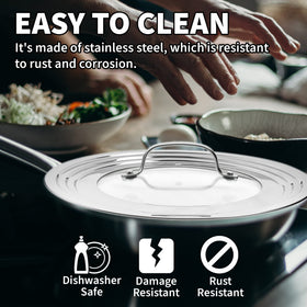 Sterline large lid dishwasher safe for quick, easy cleanup.