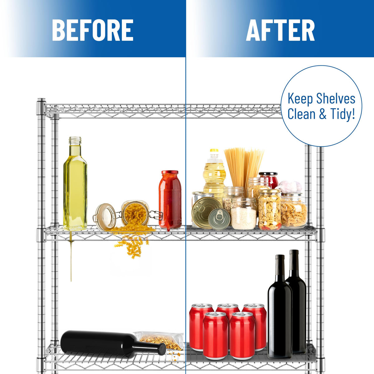 Sterling Shelf Liners 30-gauge polypropylene for long-lasting use