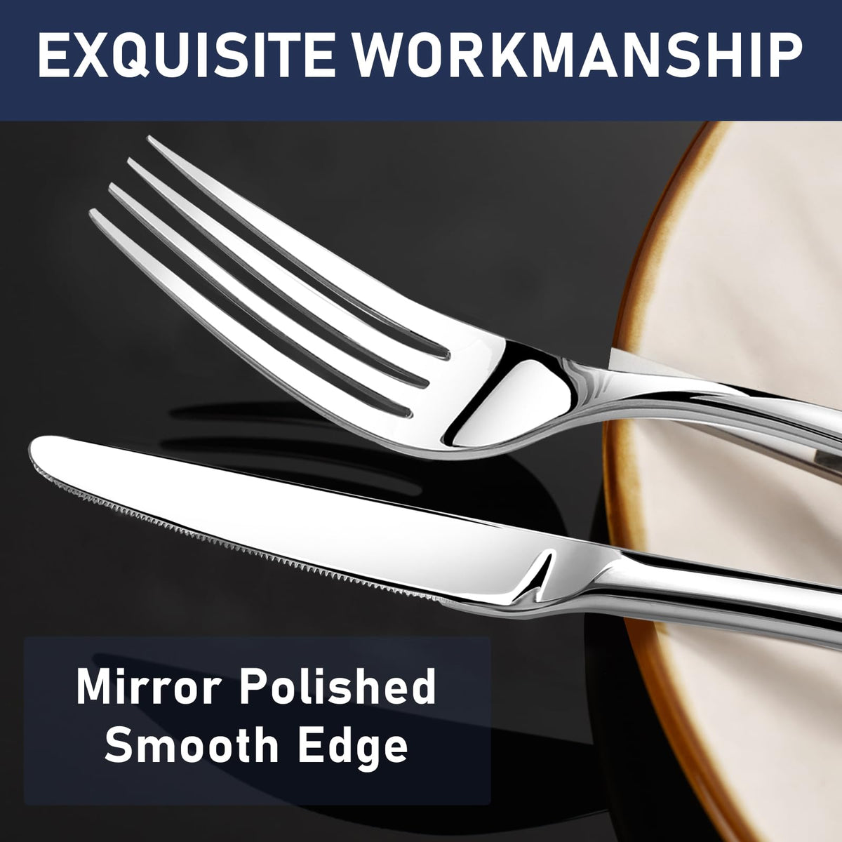 Stilloye heavy duty silverware dinner spoon with deep bowl for easy scooping