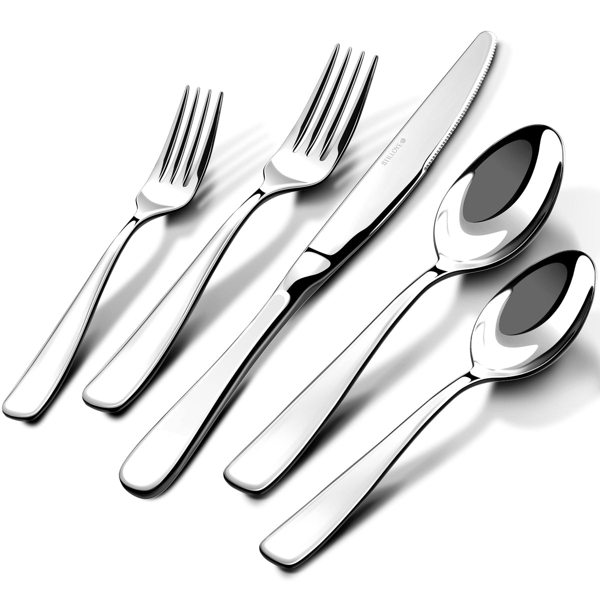 Stilloye 60-piece silverware set full dining display for family meals