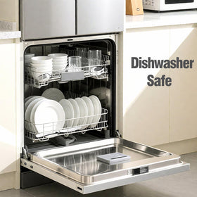Stilloye dishwasher-safe icon indicating easy cleaning after meals