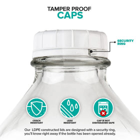 Stock Your Home bottle in fridge with juice for organized refrigeration.
