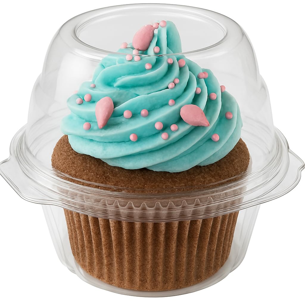 Stock Your Home clear cupcake containers for display-ready treats
