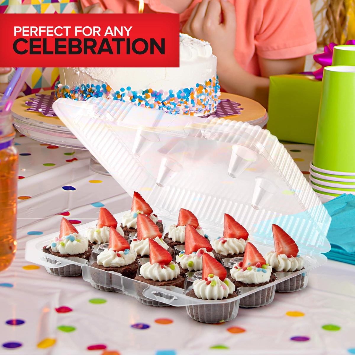 Stock Your Home disposable cupcake pack ideal for bake sales and catering events.